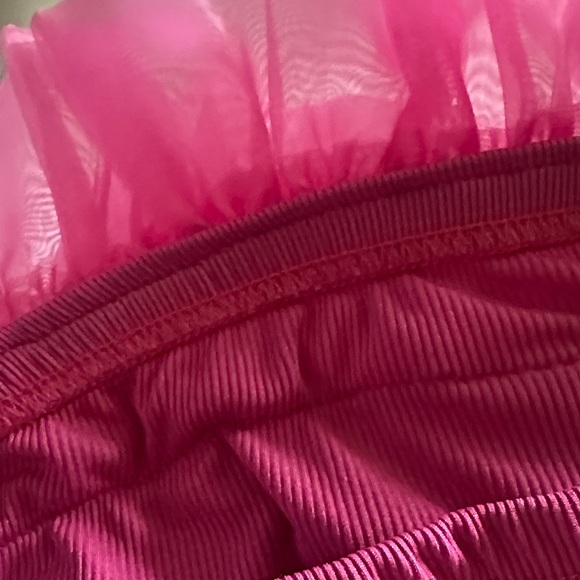 Pink Ruffled Strapless Top - Picture 5 of 6